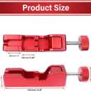 Universal Spark Plug Gap Tool with 32 Blade Steel Feeler Gauge, Spark Plug Gapping Tool for Most 10mm 12mm 14mm 16mm Spark Plugs, Spark Plug Gapper Adjustment Tool, Red (Red)