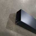 8FT Rectangular Cable Railing Handrail, Black Stainless Steel Handrail with Nylon End Caps for Deck Stair Railing System, 8' Flat Top Cuttable Deck Cable Rail Post System, RG01-H