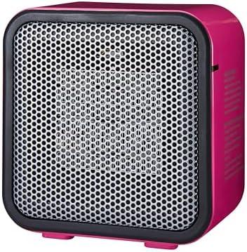 Amazon Basics Ceramic Space Heater, Mini Heater for Office Desk, Portable Tent Heater for Camping (Indoor Use), 500 W, With Tip-Over Protection, Lightweight (1.4 LBS), Pink, 5.9 x 3.2 x 6 inches
