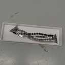 MOFREE Beaded Bracelet Compatible with Apple Watch Band 38mm/40mm/41mm/42mm, Fashion Elastic Stretch Women Bands for iWatch Series 11/10/9/8/7/SE/6/5/4/3/2/1 iPhone Watch Strap Bands (Black/Silver)