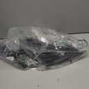 Laiensia Double Rods Garment Rack with Wheels, Clothing Rack for Hanging Clothes,4 Hooks, Multi-functional Bedroom Clothes Rack, Black