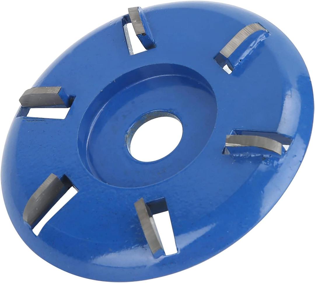 Stump Remover Angle Grinder Wood Carving Disc 6 Teeth Chainsaw Mill Cutter Woodworking Blade Tools Wood Turbo Carving Disc Wood Grinding Shaping Disc Grinder Disc (Arc Blade)