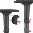 Replacement Adjustable Arms Armrest Pair Upright Bracket with Pads Fits Most Gaming Chairs (4D)