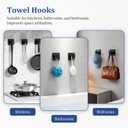 14-Piece Matte Black Bathroom Accessories Set, Stainless Steel Bathroom Hardware Set, Bathroom Wall-Mounted Towel Rack, Bath Towel Bar Set