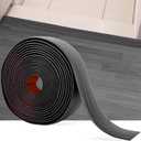 20Ft Floor Transition Strip Self Adhesive Vinyl Cover Floor Strip Flat Divider Transition Strip Wood Grain Design for Laminate Floor Gaps and Doorway Transitions (20Ft x 2 Inch, Gray)