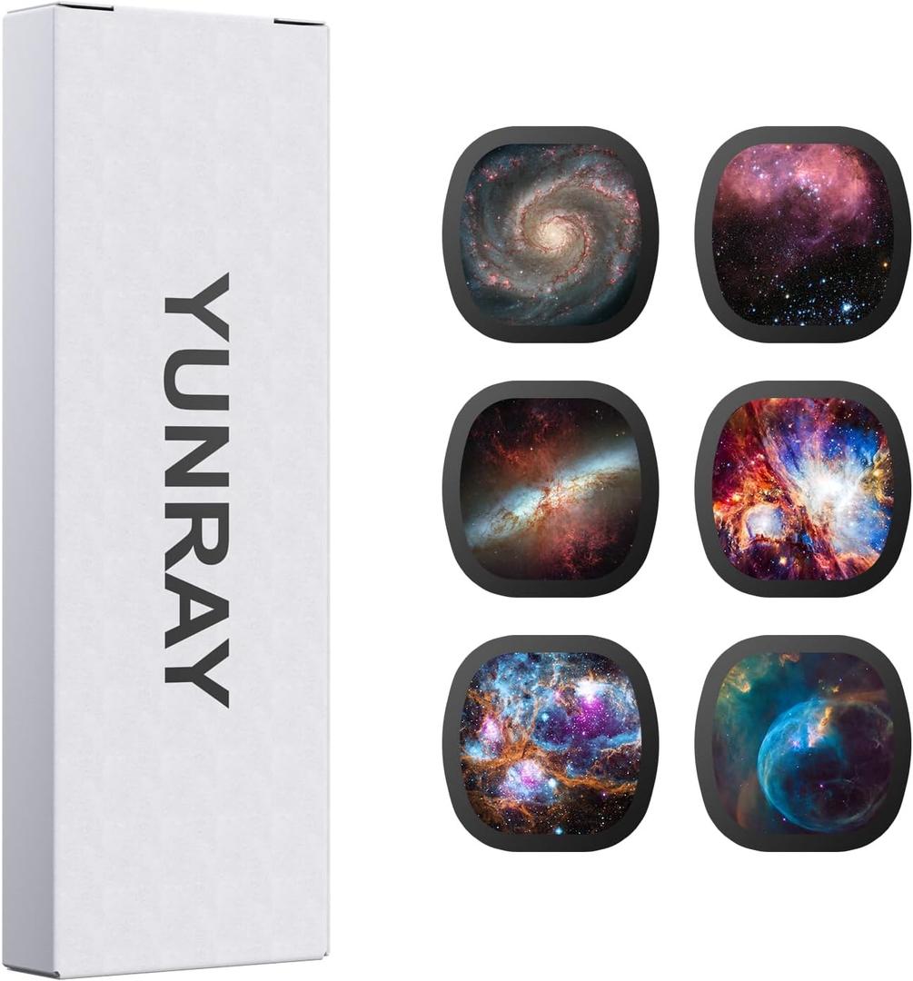 YUNRAY Galaxy Projector Disc Ultra HD Projector Slide, Compatible with YUNRAY Galaxy Projector Pro and Model SKE-TKQ01 & BL-DQY02 (Pro Version) Projectors 6 Disc Set