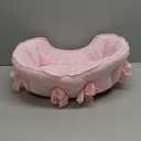 Crown Bling Pink Pet Bed for Dogs and Cats - Small 24" x 14" x 8"