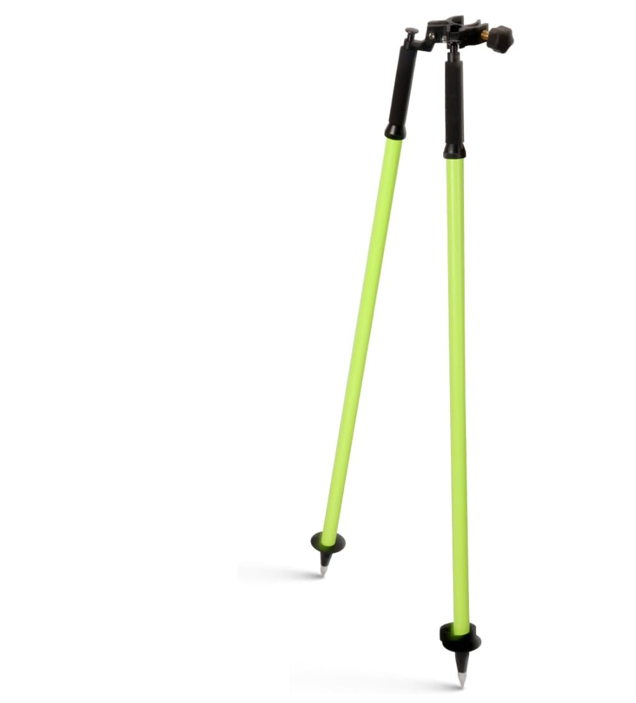 Thumb Release Bipod with Center Entry Head Poles Saver Clamp,Aluminum Surveying Tripod Bipod for Prism Poles Surveying or GPS Poles of Total Station GPS GNSS