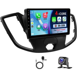 2+32GB Android Car Radio for Ford Transit 2013 2014 2015 2016 2017 2018 2019 Stereo with CarPlay Android Auto, 9" IPS Touch Screen for Transit Head Unit with GPS Navi/Bluetooth/FM/WiFi/SWC/Camera/MIC