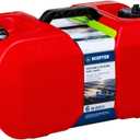 Scepter 6 Gallon Portable Marine Gas Can, Boat Fuel Tank with 2-Way Vented Cap, Built-In Fuel Gauge and Pick-Up, Top Handle, EPA & CARB Compliant, Underseat Design, 19.3"L x 12.2"W x 10.2"H