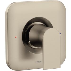 Moen Genta LX Brushed Nickel 1-Handle Posi-Temp Pressure Balancing Modern Valve Trim Kit, Valve Required, T2471BN