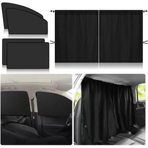 Car Window Shades,4 Pack Magnetic Car Window Covers and Privacy Curtains,Side Window Sun Shades for Baby,100% Light Block & Privacy Protection for Breastfeeding/Taking a nap/Changing Clothes/Camping
