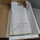 ChooChoo Bathroom Wall Cabinet, Over The Toilet Space Saver Storage Cabinet, Medicine Cabinet with 2 Door and Adjustable Shelves, Cupboard, Antique White & Brown