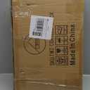 Freestanding Coat Racks with Marble Base Heavy Duty Clothes Rack Stand for Entryway, Bedroom, Living Room, Boutiques-15.7''L, BLACK