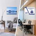 12 Pcs Acrylic Sign Holder 11 x 8.5, Horizontal Wall Mount Sign Holders with Adhesive, Clear Plastic Frames Paper Display Sign Holders for Office, Home, Store, Restaurant - No Drilling