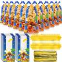 Gueevin 150 Set Christmas Nativity Gift Treat Bags Nativity Scene Goodie Candy Bag Bulk Xmax Religious Candy Bag with Twist Ties Cards Party Favors for Winter Xmax Party Supplies