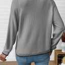 EVALESS Womens Cardigan Sweaters Trendy V Neck Long Sleeve Open Front Bow Tie Knit Chunky Lightweight Cardigans Fall Winter Outerwear Coats (Gray, XXL)