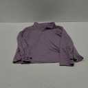 LUYAA Womens 1/4 zip UPF 50+ Sun Shirt SPF Long Sleeve Lightweight UV Protection Clothing Hiking Fishing Outdoor (X-Large, Gray Purple)