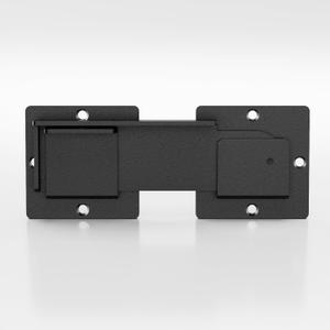 7.5" Flip Gate Latch Lock with Padlock Hole 1Pack, 4mm Heavy Duty Carbon Steel Adjustable Latch for Sliding Doors, Outdoor Gates, Wooden Fences, Barn Door, Shed, Vinyl Fence, Garage, Yard