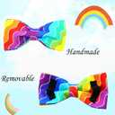 Rainbow Dog Collar, Rainbow Stripes Collar for LGBT Pride Month Holiday Dog Collar Girl or Boy Adjustable Collar for Small Medium Large Dogs (Small (Pack of 1), Rianbow)