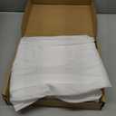 Amazon Basics Lightweight Super Soft Easy Care Wrinkle Free Microfiber 3 Piece Bed Sheet Set with 14-Inch Deep Pockets, Twin, Bright White, Solid, Kids, Men & Women Bedding