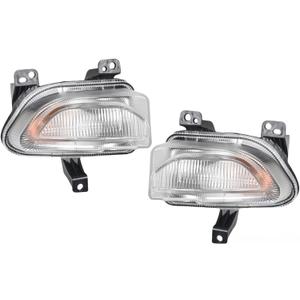 WFLNHB 1 Pair Left & Right Side Turn Signal Parking Lights Replacement for 2015 2016 2017 2018 Front Turn Signal Lamps Marker Lamp Lights 68256432AA CH2531105