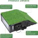 Golf Simulator Projector Enclosure with Cooling Fan & Artificial Turf | Floor-Mounted Protective Cover for Enhanced Projector Protection