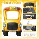 6.6 ft Inflatable School Bus Photo Frame with Lights & Built in Blower