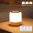 Eye Caring Soft Night Light, Touch night light for Baby, Kids and Adults, Small Cute Bedside Lamp, 3 Colors, Dimmable, USB Rechargeable Warm Night Light for Bedrooms, Baby Nursery and Sleep Aid