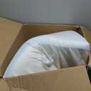 Wedge Pillow for Sleeping & Resting, 24"x24"x10" Memory Foam Cushion with Grey and White Patterned Polyester Cover, Ideal for Bedroom & Living Room  Comfortable Support for Adults