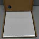 10pcs Marble Peel and Stick Backsplash Waterproof Washroom Wall Panels, Peel and Stick Tile, PVC Foam Wall Panels for Kitchen,Pure White,Slightly Yellowish(Not Real Tile,11.8" x 11.8")