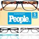 Gaoye 4.0 Professional Reading Glasses for All Day - FSA-HSA - Computer Readers with Blue Light Protection (A1-5 Pack Mix Color)