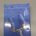 Dual Turbo Nozzle Pressure Washer, 360Rotating Turbo Nozzle with 1/4" Quick Connector, 2.0 Orifice Twin Turbo Nozzle, 4-6 GPM, 4000 PSI