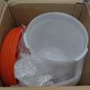 Pickmesh 2 Pcs 2 Gallon Plastic Poultry Drinker Poultry Waterer Automatic Chicken Water Feeder Fed Water Container Jar for Duck Baby Chicks Rabbit Turkeys Outdoor Farm