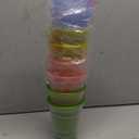 KX-WARE 18 Ounce Double Walled Colorful Tabletop Insulated Plastic Tumbler Cup Keeps Drinks Cold and Hot, set of 8 Multicolor