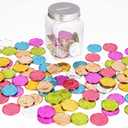 Caught Being Good Coins Tokens-100 Pcs, Colorful Plastic Reward Incentive Behavior Pretend Play Coins with Reward Jar, Reward Plastic Play Incentive Tokens for Kids Behavior School Teacher