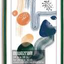 Suede 24x36 Frame - Single Frame, Christmas Elegant Green 24 x 36 Poster Frame with Mat for 20x30, 24x36 Picture Frames for Artwork, Puzzles, Photos and Movie Posters