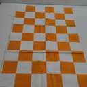 CafePress Orange and White Checkered Pattern 30"x60" Absorbent Cotton Back, Soft Beach, Pool Towel