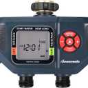 DEWENWILS Sprinkler Timer 4 Zone, Water Timer for Garden Hose with Rain Delay/Manual/AUTO Irrigation, Programmable Outdoor Faucet Hose for Yard, Lawn