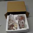 Hodao 2PCS Coffee Gnomes Figurines - Swedish Tomte Elf Dwarf Decor for Bar, Home, Gifts, Holiday Coffee Corner Decoration, Cute Christmas Farmhouse Tiered Tray Ornament for Kitchen Display