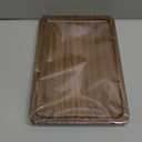 Bamber Wood Serving Tray Wooden Decorative Coffee Tea Platter Whole-Piece Black Walnut 13.4 x 9 Inches