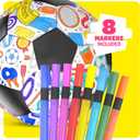 Dan&Darci Soccer Ball Coloring Kit for Kids - Soccer Gifts for Girls & Boys - Sports Gifts - 3 4 5 6 7 8 Year Old Boy Birthday Gift - Craft Kits for Kids Ages 4-8 Year - Boy Toys - Games Accessories