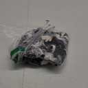 QACOHU Summer Dresses for Women V Neck Ruffle Short Sleeve Casual Shift Dress (X-Large, C-black Flower)