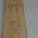 2 Pack Rerishom Door Security Bar, Door Stoppers Security bar,Heavy Duty Door Lock Security Door Jammer Door Stopper for Apartment, Hotel Room,Screen Door Hardware, Gate Lock Bar (White)