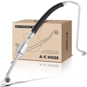 A-Premium A/C Discharge Line Hose Assembly Compatible with Cadillac, Chevrolet, GMC Models - Silverado 1500, Tahoe, Sierra, Yukon XL 1500/2500, Escalade ESV EXT, Compressor to Condenser