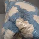 Lesure Cute Cat Beds for Indoor Cats - 2 in 1 Cat Cave Bed for Kittens and Small Pets with Removable Washable Cushioned Pillow, Cozy Kitten Tent with Non-Slip Bottom, Blue, 16 inches