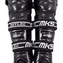 MyLec MK5 Street/DEK Shin Pad, Lightweight & Durable Hockey Accessories, 360 Straps, Hard Front Shells, Breathable Material, Metatarsal Padding Ice Hockey Shin Guards, Foam Rubber, 15"