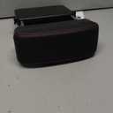 Car Console Armrest Box Arm Rest Height Adjustable Comfort Elbow Pad Universal (Black red)