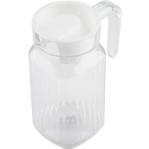 Acrylic Transparent Water Jugs, Striped Water Pitcher, Pitcher with Lid Suitable for Family, Club, Bar, Restaurant, Coffee Shop Use (500ML)