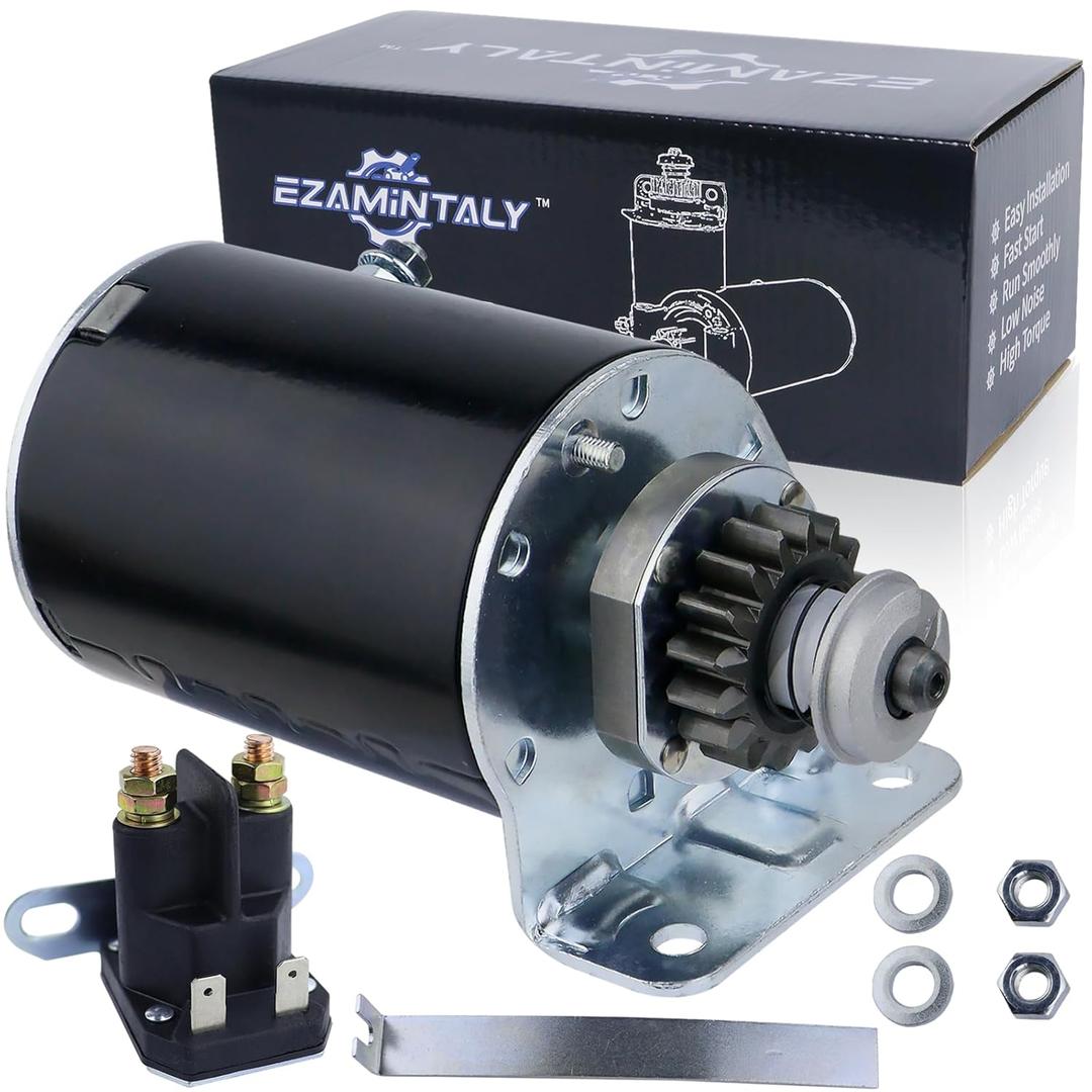 Starter Steel Gear & Relay for John Deere L120 LA120 LA130 LA135 LA140 LA145 LA150 LA155 LA165 LA175 Z225 L118 LG497595 MIU13772 AM37352 AM39137 AM122337